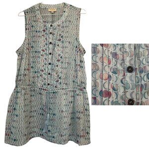 ModCloth sheer sleeveless top with phases of the moon 1X